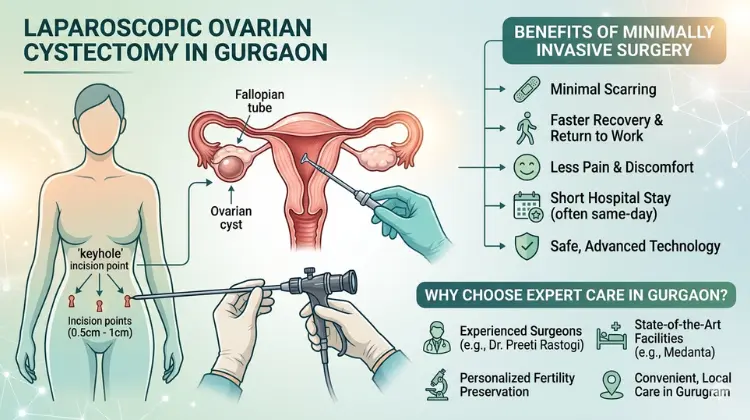 Laparoscopic Ovarian Cystectomy in Gurgaon