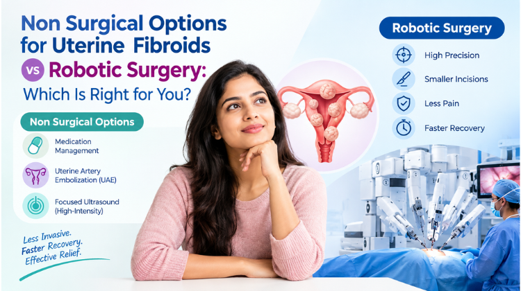 Non Surgical Options for Uterine Fibroids vs Robotic Surgery